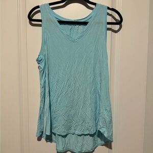 Light Blue Sleeveless Women's Top